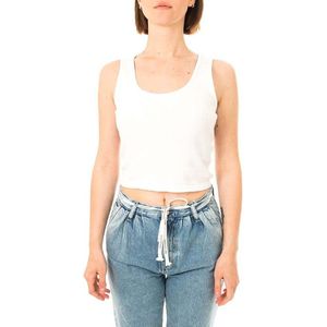 Dickies Mapleton Mouwloos T-shirt Wit L Vrouw