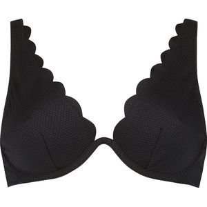 Hunkemöller Bikinitop 'Scallop'  zwart