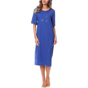 Merry Style - MS-DR-Malwa-ND-KR - Dames Nachthemd - Korenbloem - Korte Mouwen - Katoen