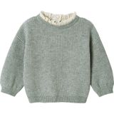 Vertbaudet - Geparelde Ribtrui - Babytrui - Kraag met Engels Borduurwerk