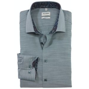 OLYMP Level 5 body fit overhemd, structuur, groen