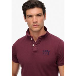 Superdry - Vintage Athletic - Poloshirt - Paars - Korte Mouw