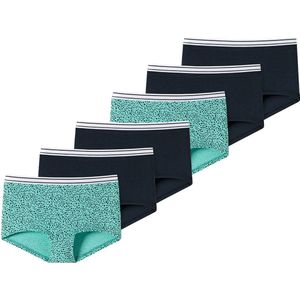SCHIESSER Onderbroek  navy / turquoise / wit