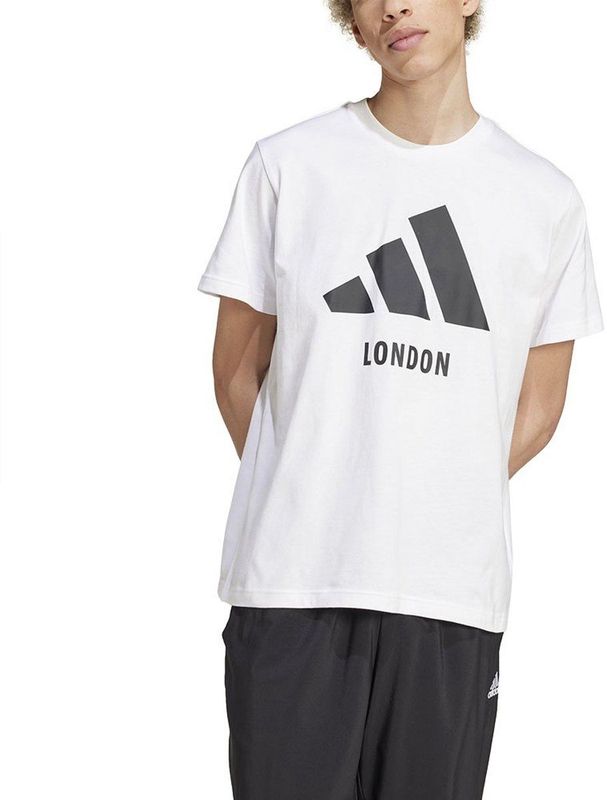 Adidas - London - T-shirt - Wit - Korte Mouwen