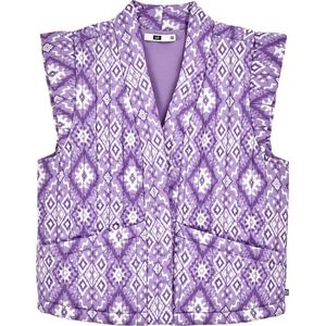 WE Fashion Meisjes gilet met gestikt dessin