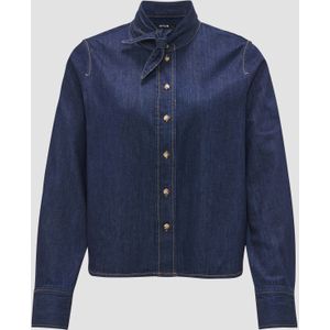 Opus - Denim Blouse - Donkerblauw - Katoen