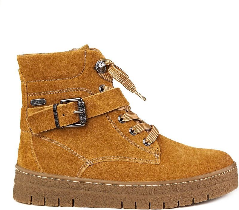 Marco Tozzi - ZLN 0533 - Boots - Mosterd - Echte Suede Lederen