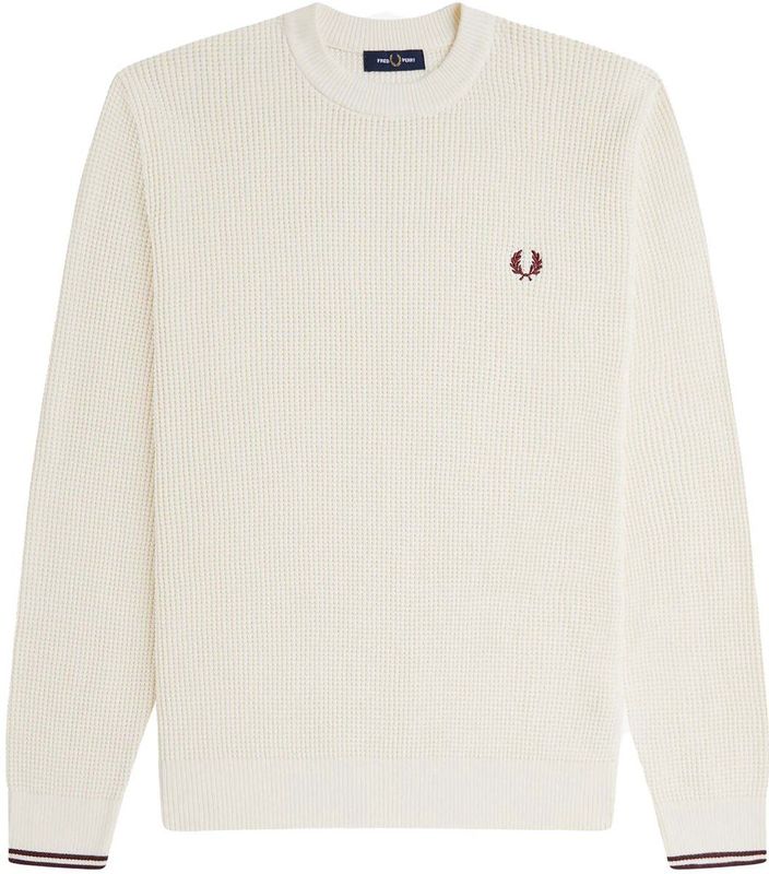 Fred Perry, Heren, Truien, Beige, Maat: S Katoen,