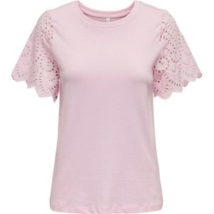 Only - Onlebba Life Lace Top Jrs - T-shirt - Pirouette - Dames