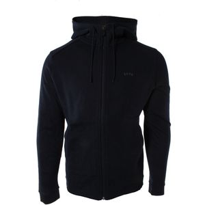 Hugo - Blauwe Curved Vest - Sweatvest - Heren