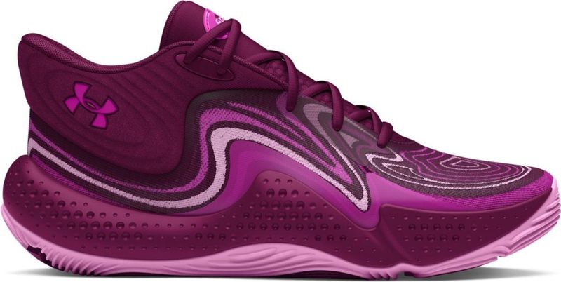 Under Armour - Ua Spawn 6 Mid - Basketbalschoenen - Paars