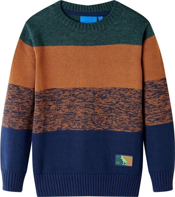 vidaXL - Kindertrui - Gebreid - Meerkleurig - 100% Katoen