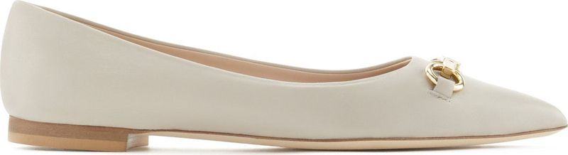 Isabel Bernard Vendôme Elita witte leren ballerina's van kalfsleer voor dames