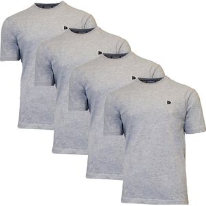 Donnay - Vince - T-shirt - Light grey marl - 4-Pack