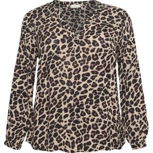 Blouse met lange mouwen Regular fit Leopard Print