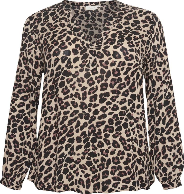 Blouse met lange mouwen Regular fit Leopard Print