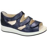 Solidus -Dames - blauw donker - sandalen - maat 35.5