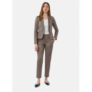 comma - Slim Fit - Stoffen Broek - Zwart - Mix van Katoen en Elastaan