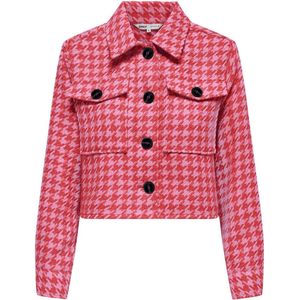 ONLY - ONLKIMMIE LIFE SHORT JACKET - Dames Jas - High Risk Red Super Pink