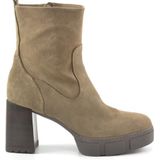 Unisa - KINTON_F23_BS Enkellaarzen - Taupe - Leer