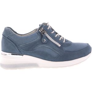 Waldläufer - 939011 H Clara - Sportieve Lage Damesschoenen - Blauw - Nubuck