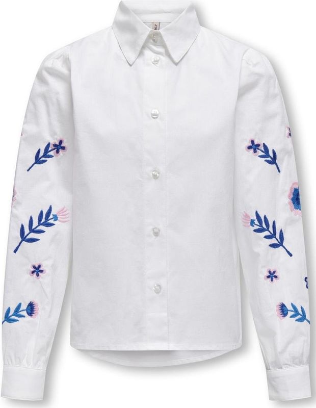 Kids Only - Blouse Zora - Bright White/Bonbon
