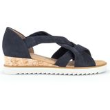 Gabor - Veterboots - Donkerblauw - Suède - Rubber Zool