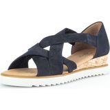 Gabor - Veterboots - Donkerblauw - Suède - Rubber Zool