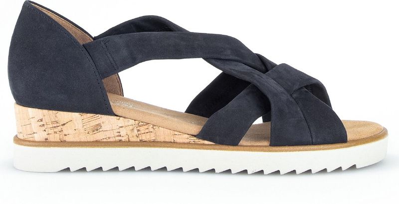 Gabor - Veterboots - Donkerblauw - Suède - Rubber Zool