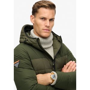Superdry - Expedition Hooded Puffer Jacket - Jack - Zwart - Gewatteerd