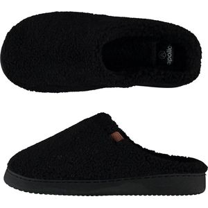 Apollo - Pantoffels - Zwart - Heren - Teddy Wol