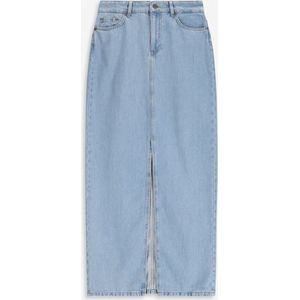 Sissy-Boy - Denim Maxi Rok - High Waisted - Met Split
