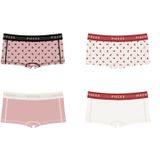 Pclogo - Hipsters - 4-pack - Met Herhaalde Print - Mid-Waist - Elastische Tailleband