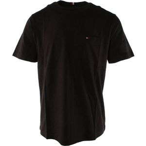 Tommy Hilfiger - T-shirt - Zwart - Korte Mouwen - Ronde Hals