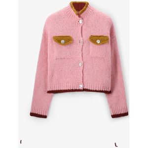 Sissy-Boy - Colourblock Vest - Roze - Lange Mouwen - Relaxed Fit