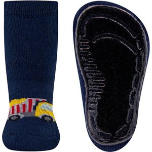 Ewers - Antislipsok - Donkerblauw - Vrachtauto / Kiepwagen - Elastisch - Siliconenzool