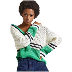 Pepe Jeans - V-hals Trui - Groen - Dames