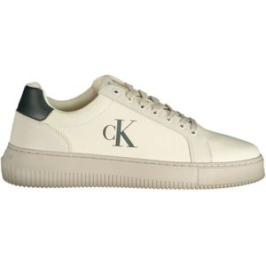 Calvin Klein - Chunky Cupsole Authentic Ym0ym01123 - Sneakers - Beige Creamy White Eggshell Groen