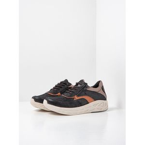 Wolky - 0570390-032 - Sneakers - Zwart - Leer