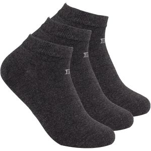 TRESANTI | ZACH I Bamboo enkelsokken 3-pack | Grijs | Size 39/42