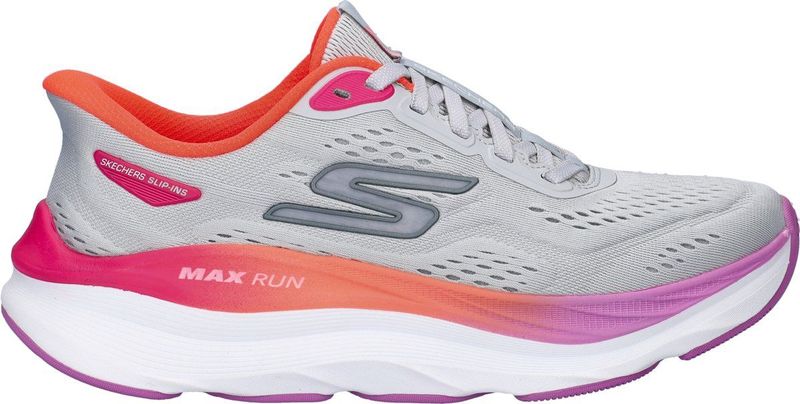 Skechers - Max Run Hands Free - Dames Sneaker - Licht Grijs