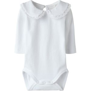 Name It Romper l/s - NbfFelia - Bright White - Name It - 50 - Romper L/S