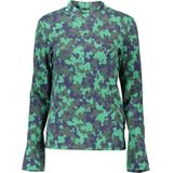 Gant - Groene Katoenen Top - Veelkleurig - Lange Mouwen