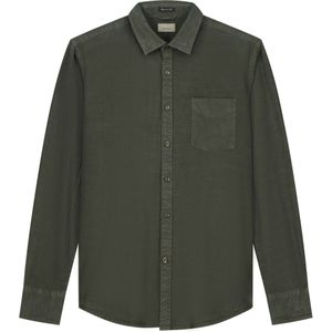 Dstrezzed - Casual Shirt - Khaki - 100% Lyocell - Lange Mouw