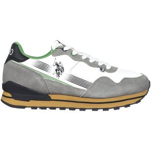 U.S. Polo Assn. - Jonas - Sneakers - Grijs/Wit - Suède/Mesh
