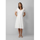 s.Oliver - Midi-jurk - V-halslijn - Korte Mouwen - Jersey Voering