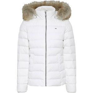 Tommy Jeans - Donsjas - Wit - Dames - Gerecycled Polyester - Slim Fit