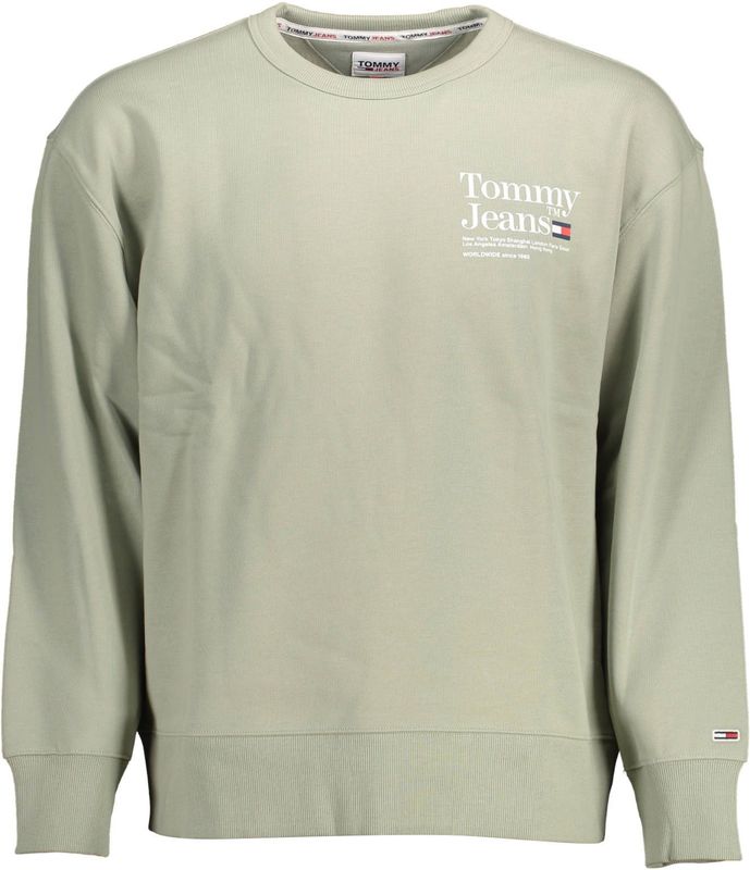 Tommy Hilfiger - Heren Sweatshirt - Ronde Hals - Printontwerp - 100% Katoen