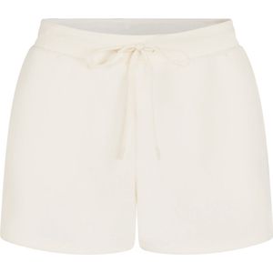 Hunkemöller Dames Nachtmode Sportieve fleece short - Wit - maat XS