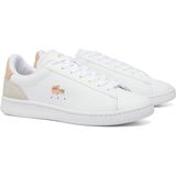 Lacoste - Carnaby Set - Damestrainers - Roze - Leren Bovenwerk